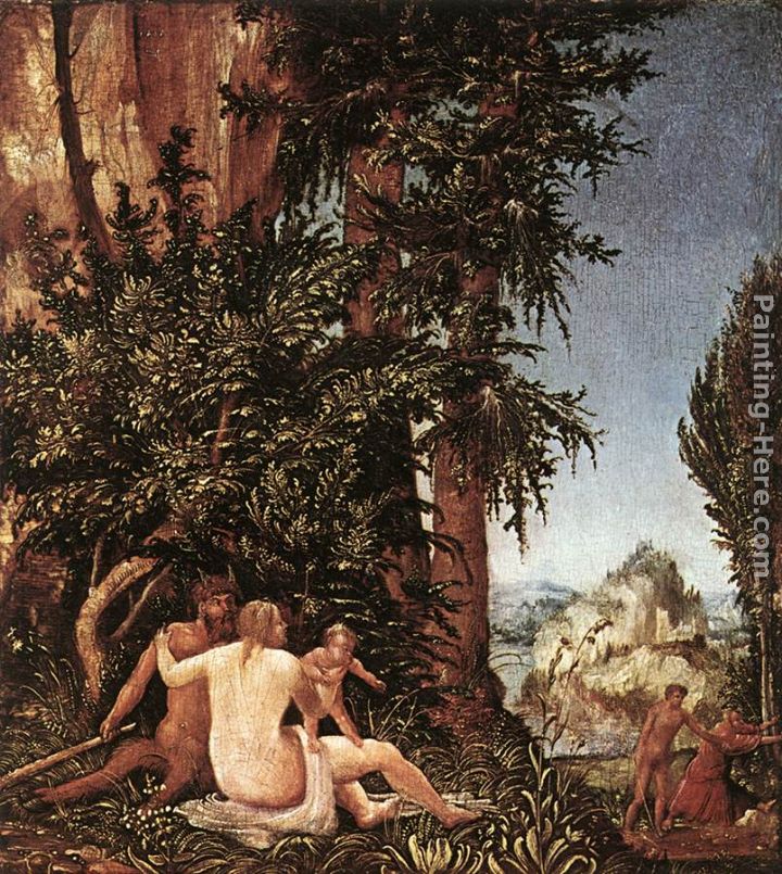 Landscape With Satyr Family painting - Denys van Alsloot Landscape With Satyr Family art painting